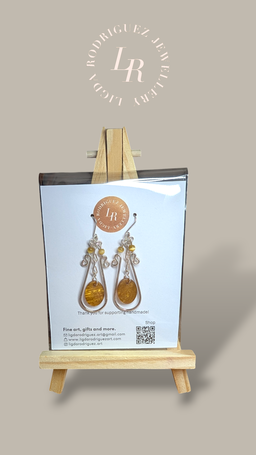 Earrings - Handmade Silver-Coated Wirework Earrings - Unique Copper Core Design