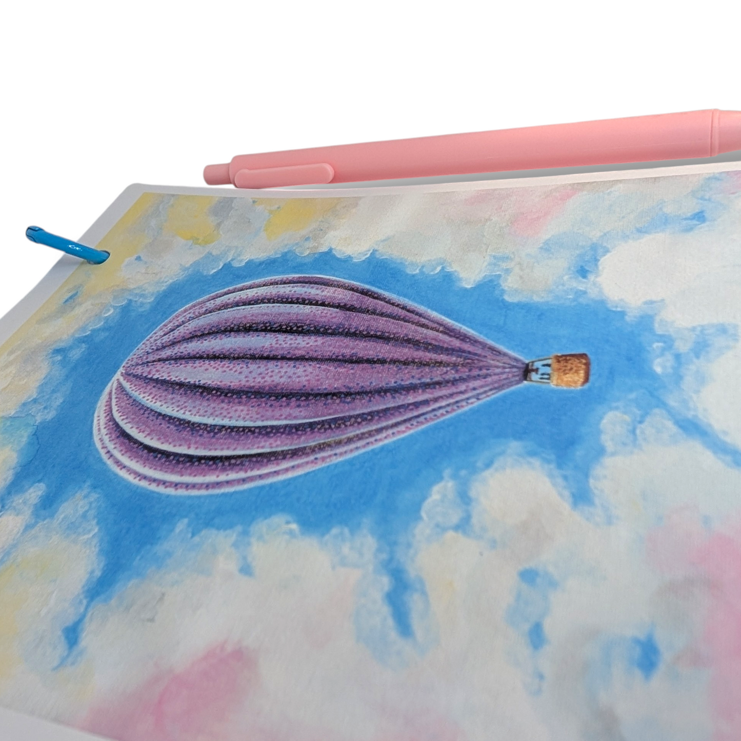 Scketchbook - Handmade Art Sketchbook | Dreamy Hot Air Balloon Edition