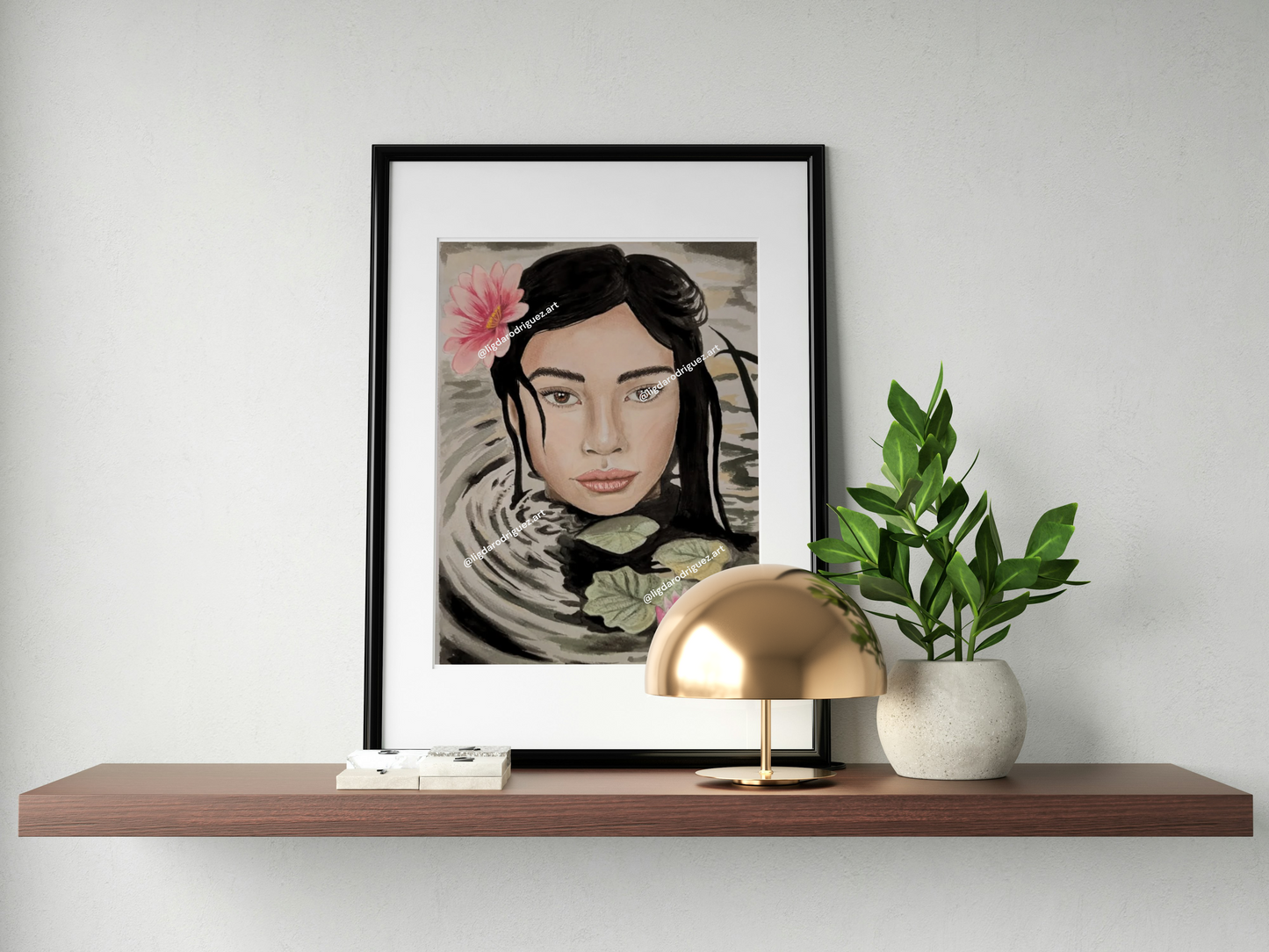 Original Watercolour Painting on Paper "The water's secret" size A3