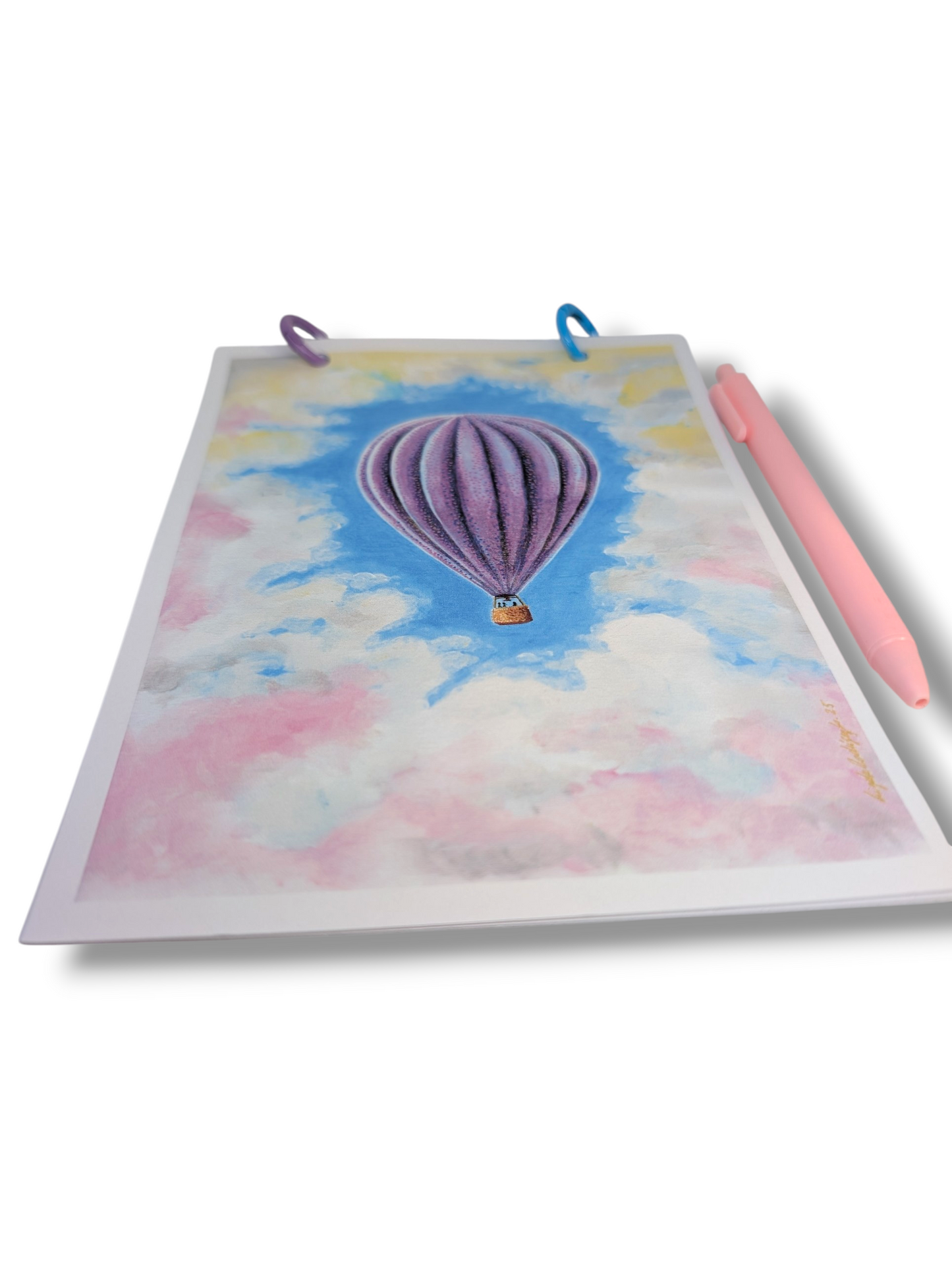 Scketchbook - Handmade Art Sketchbook | Dreamy Hot Air Balloon Edition