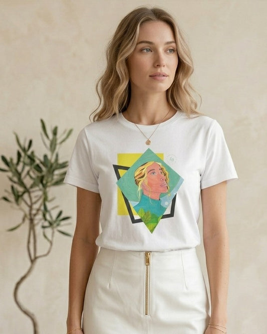 T-shirt - Artistic Unisex Cotton Tee, Colorful Graphic Tee, Casual Everyday Shirt, Unique Art Apparel, Gift for Art Lovers, Stylish Summer Wear