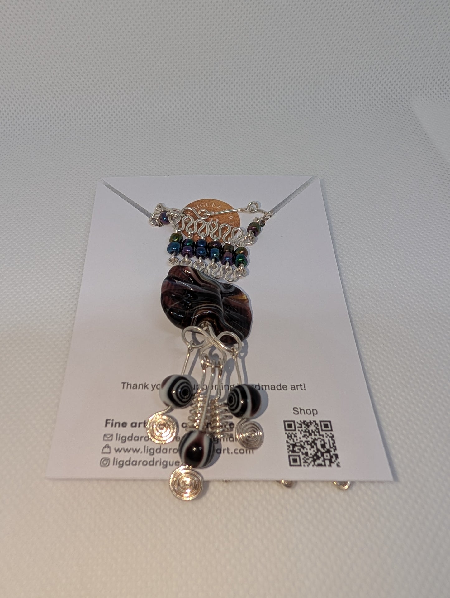 Elegant Handcrafted Silver Statement Necklace