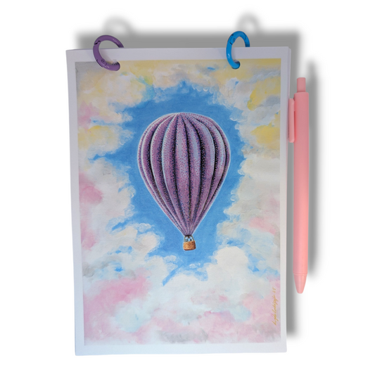 Scketchbook - Handmade Art Sketchbook | Dreamy Hot Air Balloon Edition