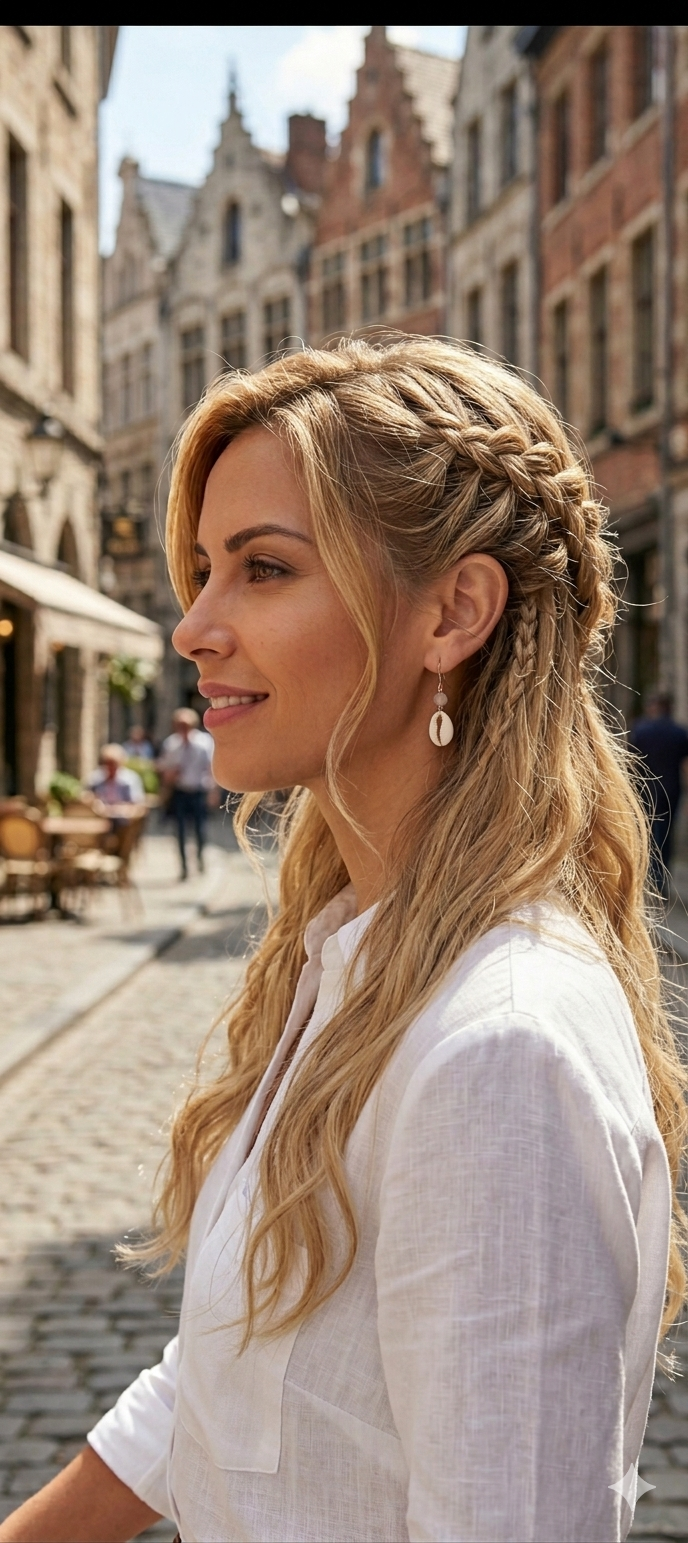 Handmade Shell & Stone Drop Earrings