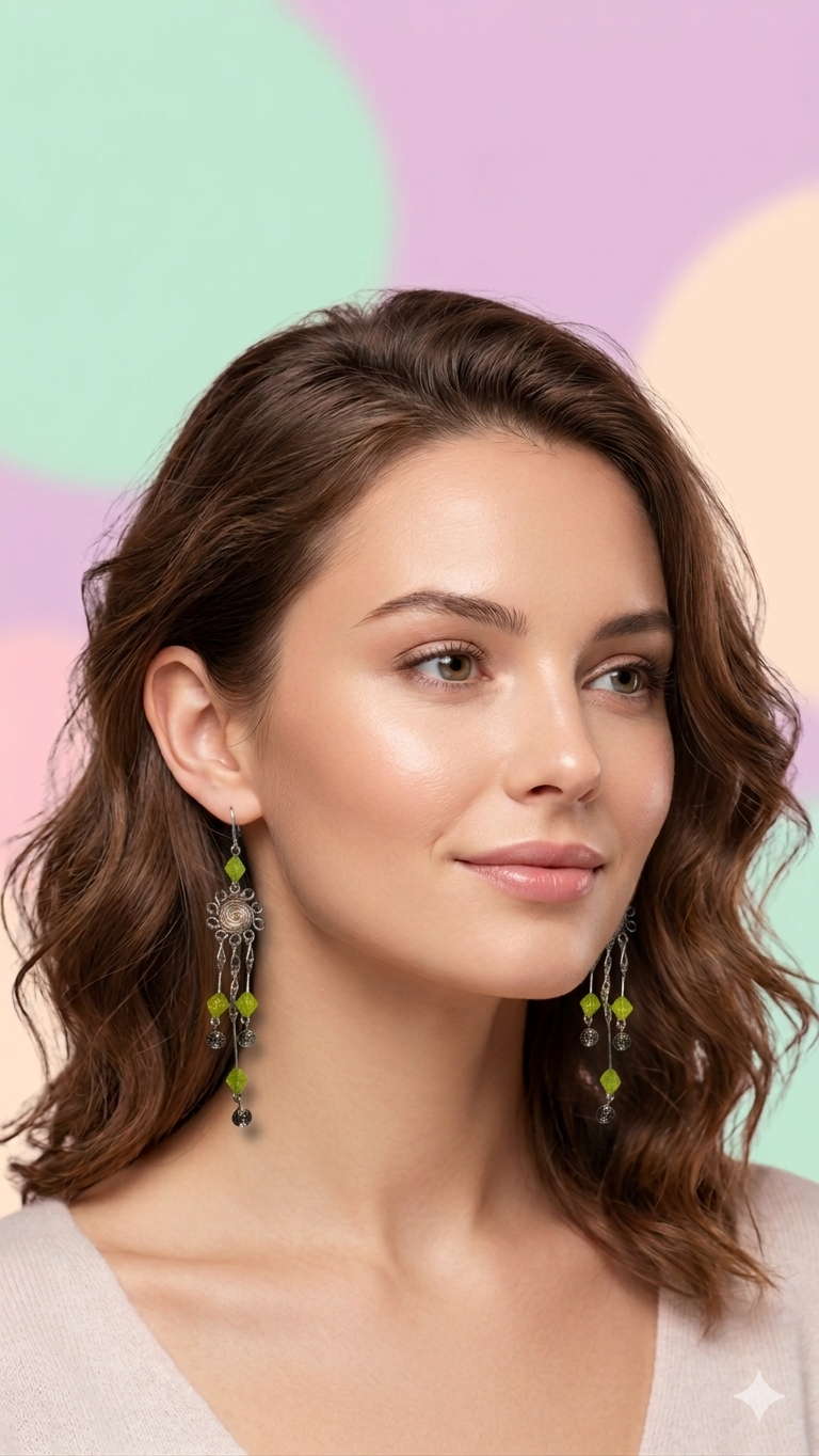 Catch the Sun's Energy with These Vibrant Handmade Dangles. Statement earrings