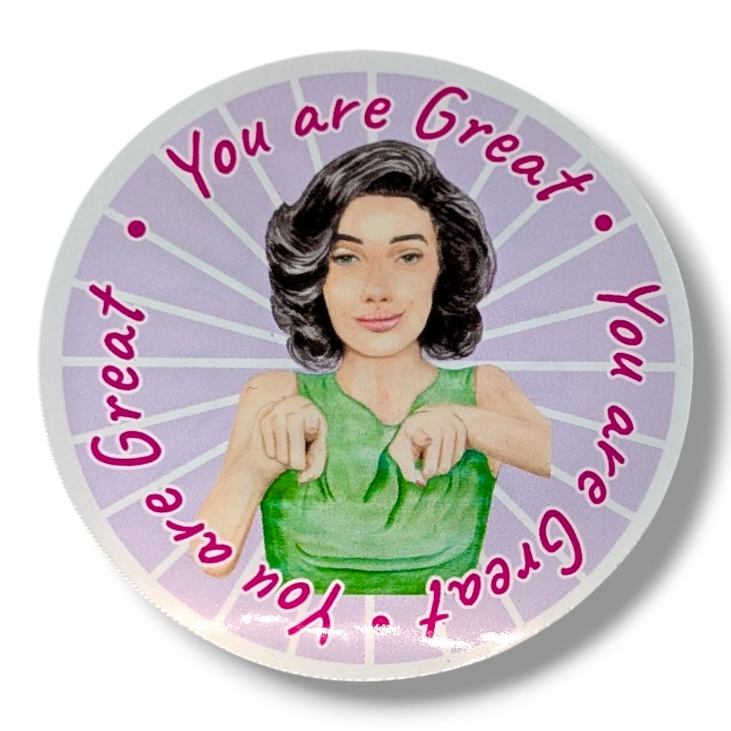 Sticker You are Great Vinyl | Waterproof empowering Sticker | Artistic Decal