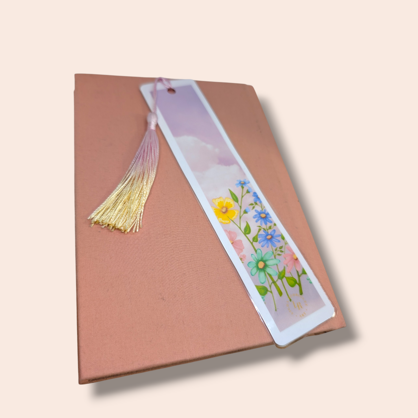 Bookmark – Pastel Floral Sky Laminated Bookmark with Tassel