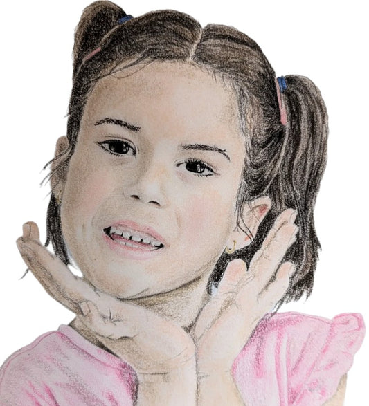 Custom Portrait commission 1 subject A3 Dry Pastel on paper - Unframed